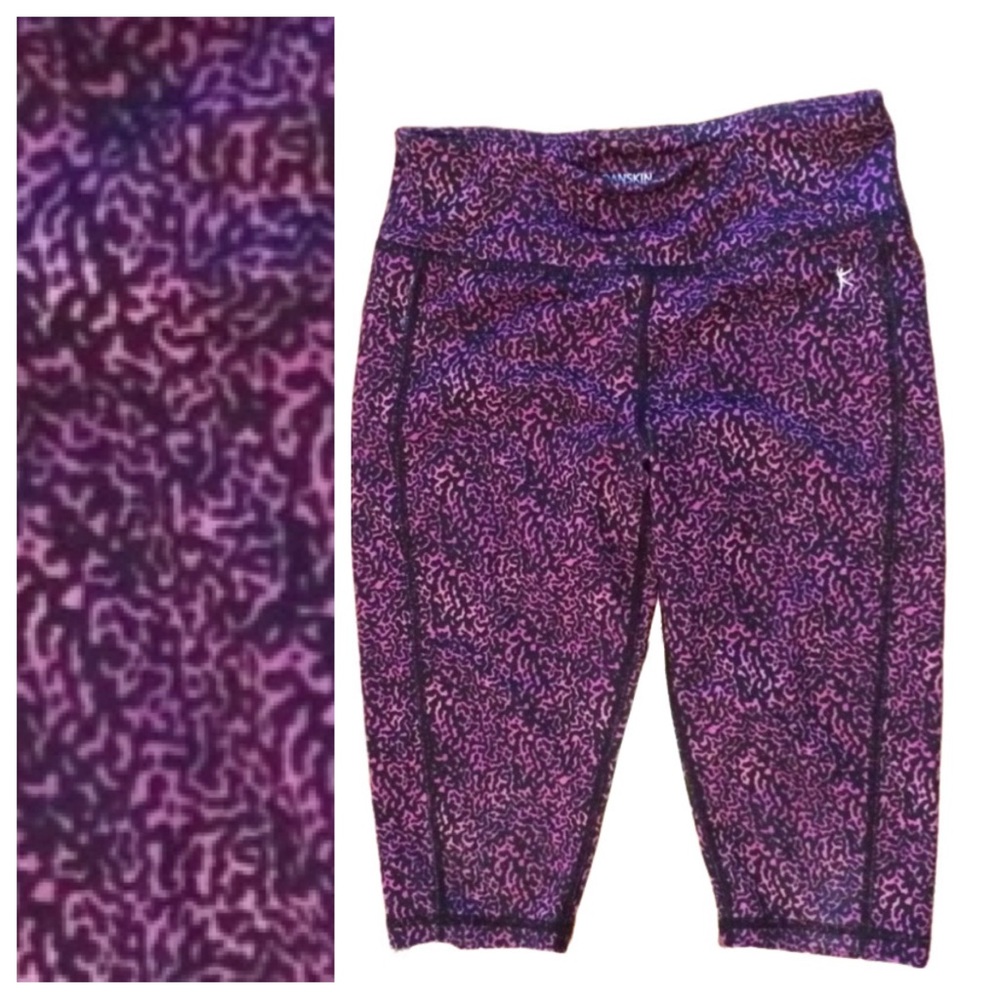 DANSKIN NOW M(7-8) Navy/Pink leggings